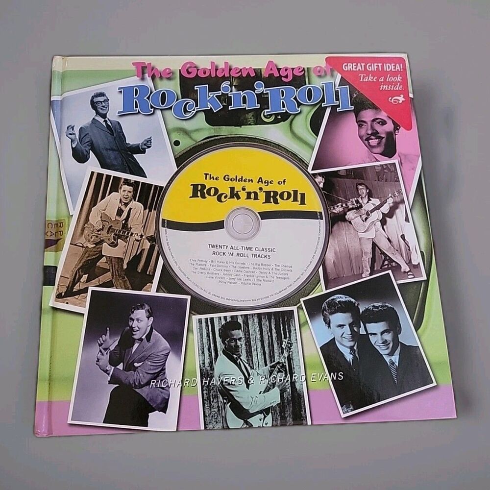 THE GOLDEN AGE OF ROCK 'N'ROLL W/CD FABULOUS ALBUM/BOOK  2010 NEW